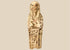 Ancient Egyptian limestone ushabti funerary figure dating to the New Kingdom–Third Intermediate Period, circa 1550–664 BCE.