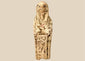 Ancient Egyptian limestone ushabti funerary figure dating to the New Kingdom–Third Intermediate Period, circa 1550–664 BCE.