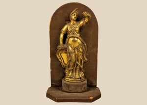 Italian Gilt Bronze Minerva Sculpture | Roman Goddess of Wisdom | 17th Century