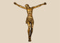European gilt-bronze Corpus Christi sculpture of crucified Jesus Christ, dating to the 16th–17th century.