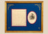 Framed William Tecumseh Sherman Civil War letter reproduction dated June 22, 1875, with engraved portrait and ornate gilt-finished frame.