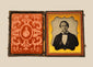Mid-19th-century American cased photographic portrait attributed to Dr. Paul Sears, circa 1855–1865, displayed in its ornate Victorian case.