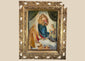 Early 20th-century German reproduction of Raphael’s Sistine Madonna in an ornate pierced giltwood Rococo Revival frame