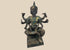 Antique Thai Phra Phrom bronze statue with four faces and eight arms