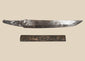 Antique Japanese kogatana steel blade with decorated kozuka handle, circa 1800–1900