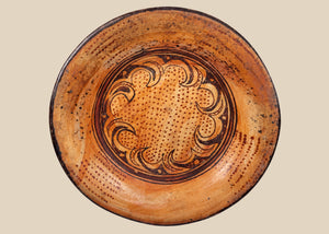 Greater Nicoya Pre-Columbian Painted Ceramic Plate | Geometric & Dotted Motifs | Circa 800 – 1350 CE