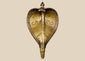 Antique 19th century Indian brass Naga cobra shrine canopy with expanded hood and aged patina.