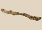 Ancient Egyptian juvenile crocodile mummy with aged linen wrappings, circa 664 BC–100 AD
