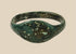 Ancient Roman bronze finger ring with broad plain oval bezel, circa 2nd–4th century CE