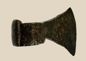 Forged Iron Axe Head | Early American Settler’s Tool | 19th Century CE