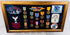 United States Navy veteran memorial display with photograph, awards, and embroidered emblems