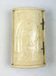 Antique Napoleonic Wars snuff box hand-carved bone with Masonic symbols