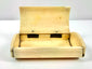 Early 19th-century Masonic snuff box adorned with symbolic pillars, Sun and Moon motifs, and geometric decorations.