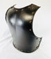 Antique 19th-Century French Cuirassier Breastplate with Brass Studs and Battle Wear