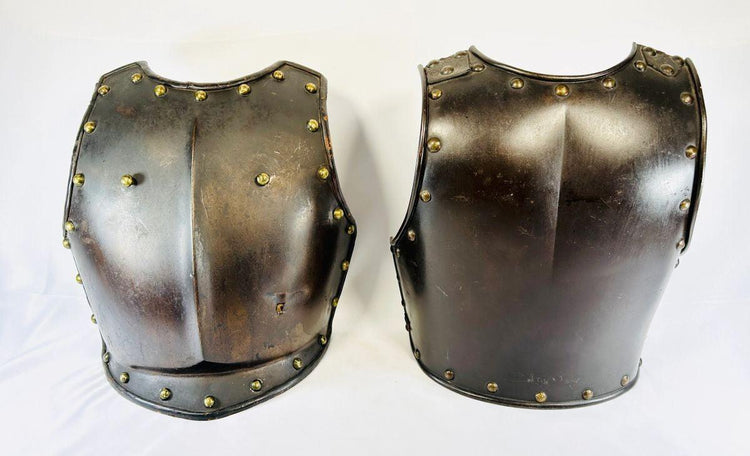 Complete Set of French Cuirassier Breastplate and Backplate Armor Circa 19th Century