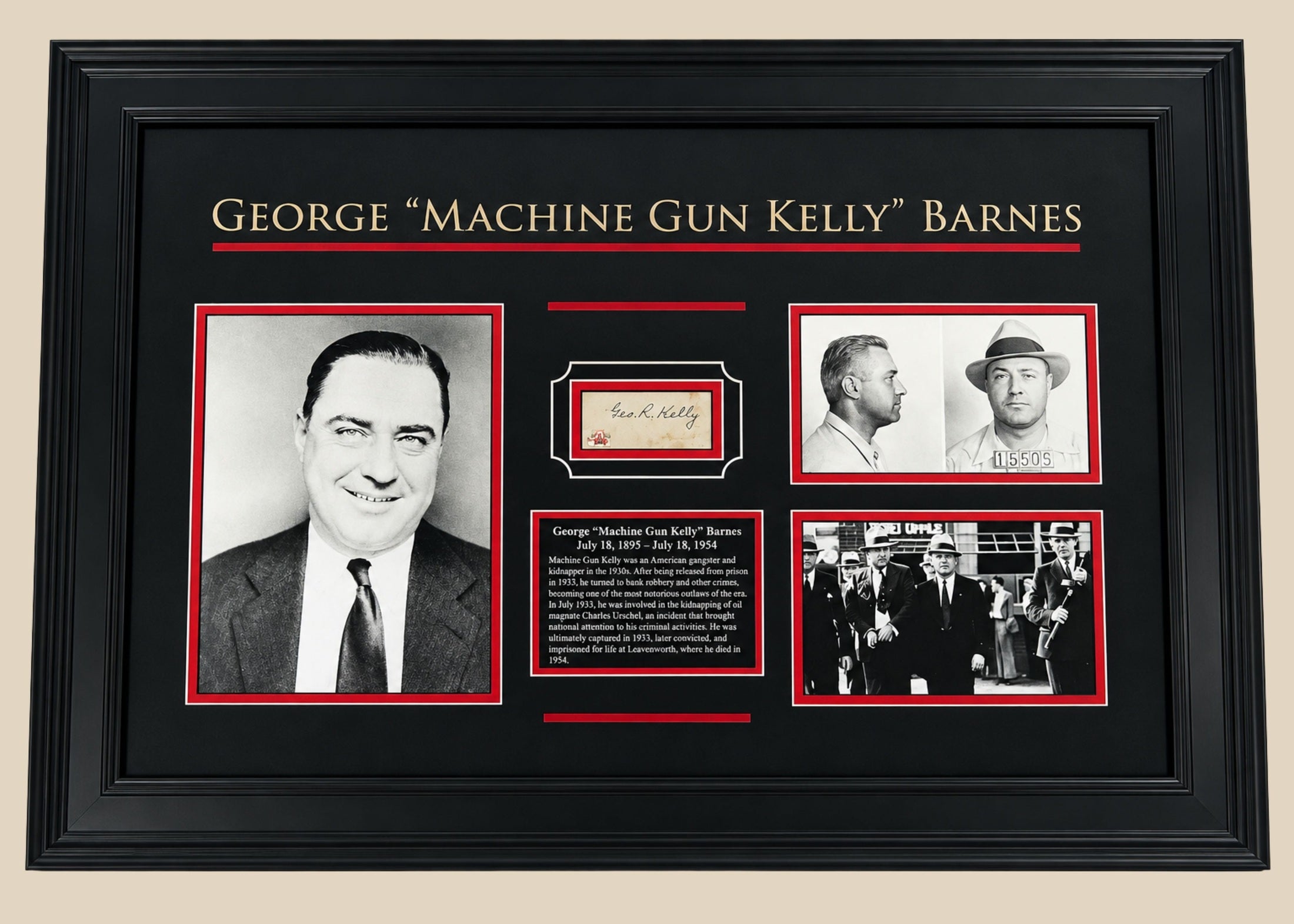 George “Machine Gun Kelly” Barnes | Authentic Gangster Era