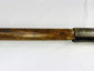 Rare 18th-century European axe with broad curved blade and distinctive forge maker’s stamps.