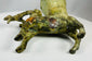Bronze ceremonial vessel with centaur figure and flared rim design