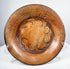 Ancient Central American painted ceramic plate from the Greater Nicoya region with red-orange slip