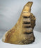 Greek neoclassical terracotta antefix with palmette crest and volute decoration, originally mounted along a tiled roof edge.