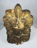 Authentic Greek architectural antefix in fired clay with weathered surface, classical styling, and decorative scroll elements.