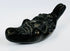 Grotesque satyr head oil lamp from Europe with aged surface patina and compact display size.