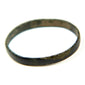 Ancient plain bronze finger band with dark patina and simple narrow profile, Roman to Early Byzantine period