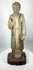 Antique Latin American santo sculpture with traces of polychrome paint