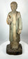 Antique Latin American santo sculpture with traces of polychrome paint