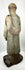Antique santo figure with extended arm and scripture book detail