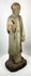 Spanish Colonial folk art religious sculpture with aged cracking and wear