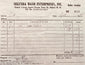 Vintage 1995 sales invoice for Old Sat Santo hand-carved wood religious sculpture