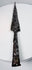 Early European iron weapon with pointed spear blade, deep surface patina and socketed shaft fitting
