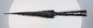 Antique forged iron spearhead showing leaf-shaped blade, socket construction and historic brazed repair