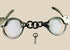 Early 20th-century U.S. handcuffs with key, based on Tower Detective design