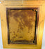 Back of the Victorian oil painting “Happy Moments” by Edward John Cobbett R.B.A., showing aged canvas, original wooden stretcher, and handwritten gallery notes, circa 1860–1880.
