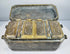 Open Philippine betel nut box revealing four individual hinged interior compartments used for betel chewing ingredients.