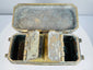 Open betel box with individual inner compartments raised, revealing separate storage sections for traditional betel accoutrements.