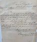 George Bomford handwritten ordnance letter addressed to Major Mathew Mountjoy Payne