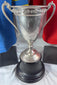 Historic silver-plated Montreal hockey championship trophy from the 1941–1942 season