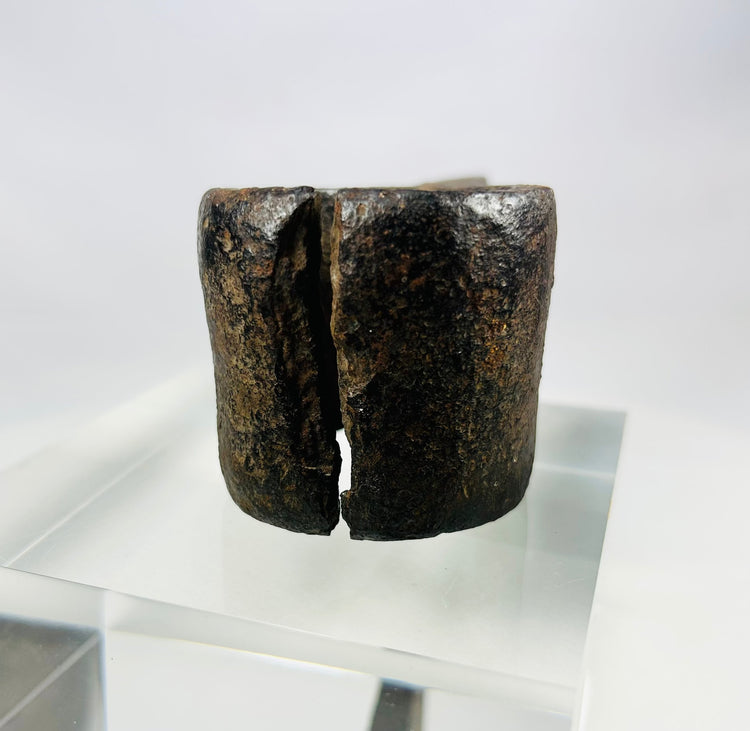 Forged iron Indigenous trade axe head from North American Fur Trade era