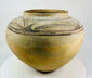 Close-up of dark mineral pigment decoration on traditional Hidalgo pottery