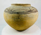 Detail of painted linear and geometric motifs on a Huastec-style pottery jar