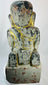 Antique Burmese Buddhist devotional sculpture with worn gilded surface and lacquer patina.