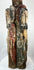 Antique ecclesiastical column sculpture with four carved saints and remnants of paint.