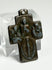 19th century Catholic bronze cross pendant featuring Virgin Mary imagery and devotional symbolism with natural aged patina