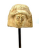 Ancient Greek terracotta female protome with a rectangular plaque-like form, prominent horizontal upper border, and carefully modelled facial features.