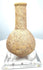 Roman Imperial stone perfume vessel with a spherical body, narrow neck, and weathered buff-coloured surface, catalogued as volcanic tuff.