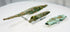 Old Copper Culture copper spear points with mineralized patina from burial