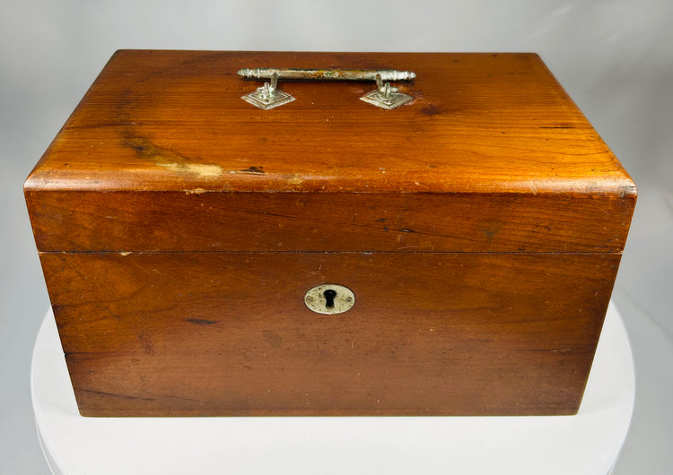 American Victorian apothecary box used by a physician in the 1860s